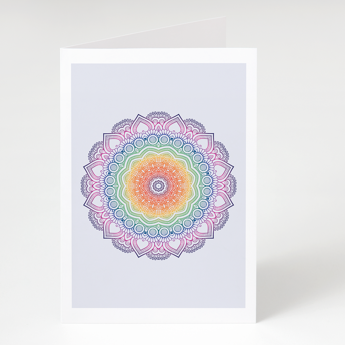 &quot;Rainbow Mandala&quot; Greet &amp; Frame Greeting Card