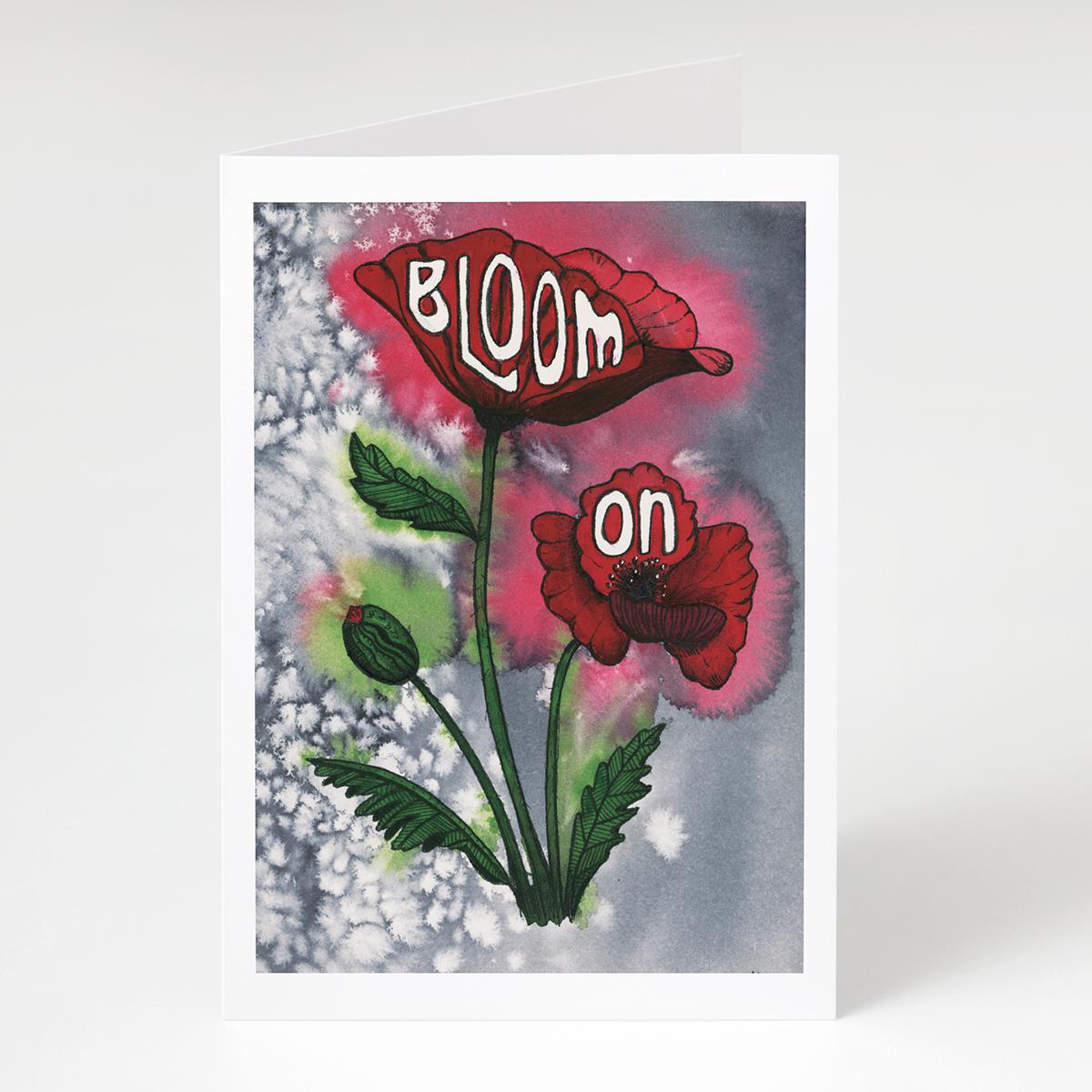 &quot;Bloom On - Watercolor&quot; Greet &amp; Frame Greeting Card