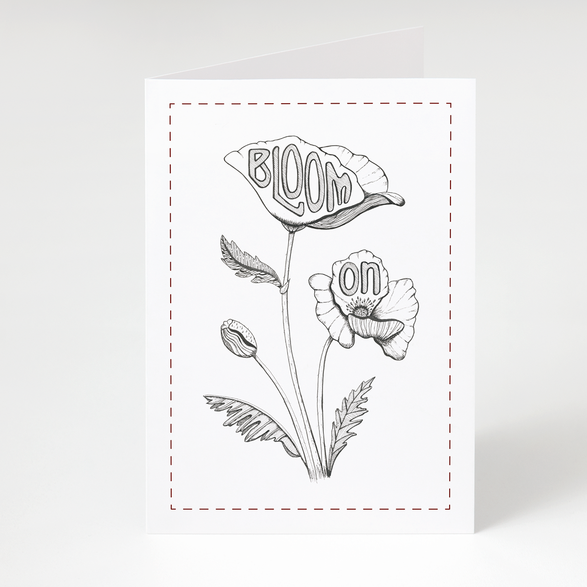 &quot;Bloom On&quot; Greet &amp; Frame Greeting card